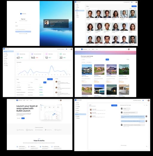 SaaS examples built with Bullet Launch